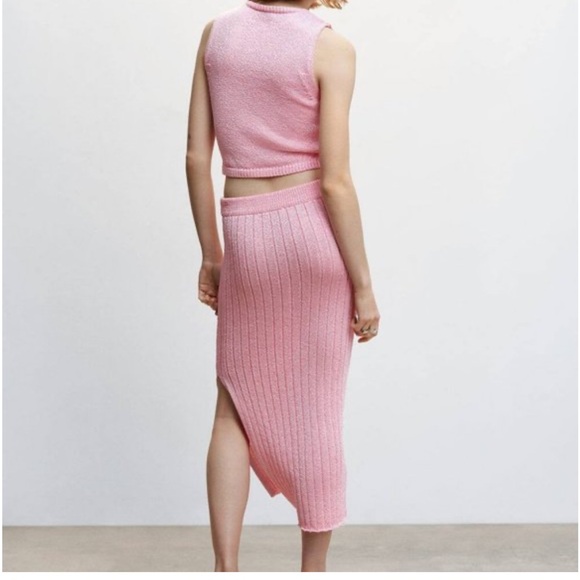 Mango Pink Ribbed Knit Set - Picture 2 of 5